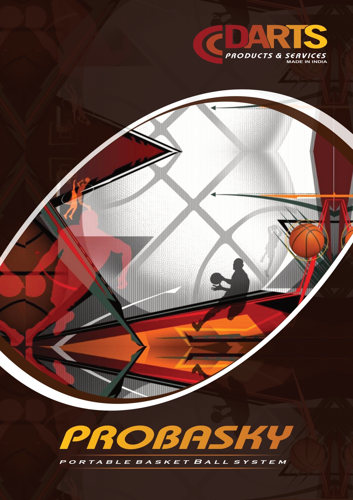 Transparent Probasky -Portable Basketball Unit