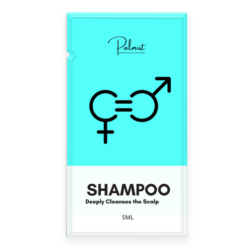 PALMIST SHAMPOO SACHET 5ML - White, Single Use Hair Cleanser | Sulphate & Paraben Free, Nourishing Aloe Vera for Smooth, Shiny Hair