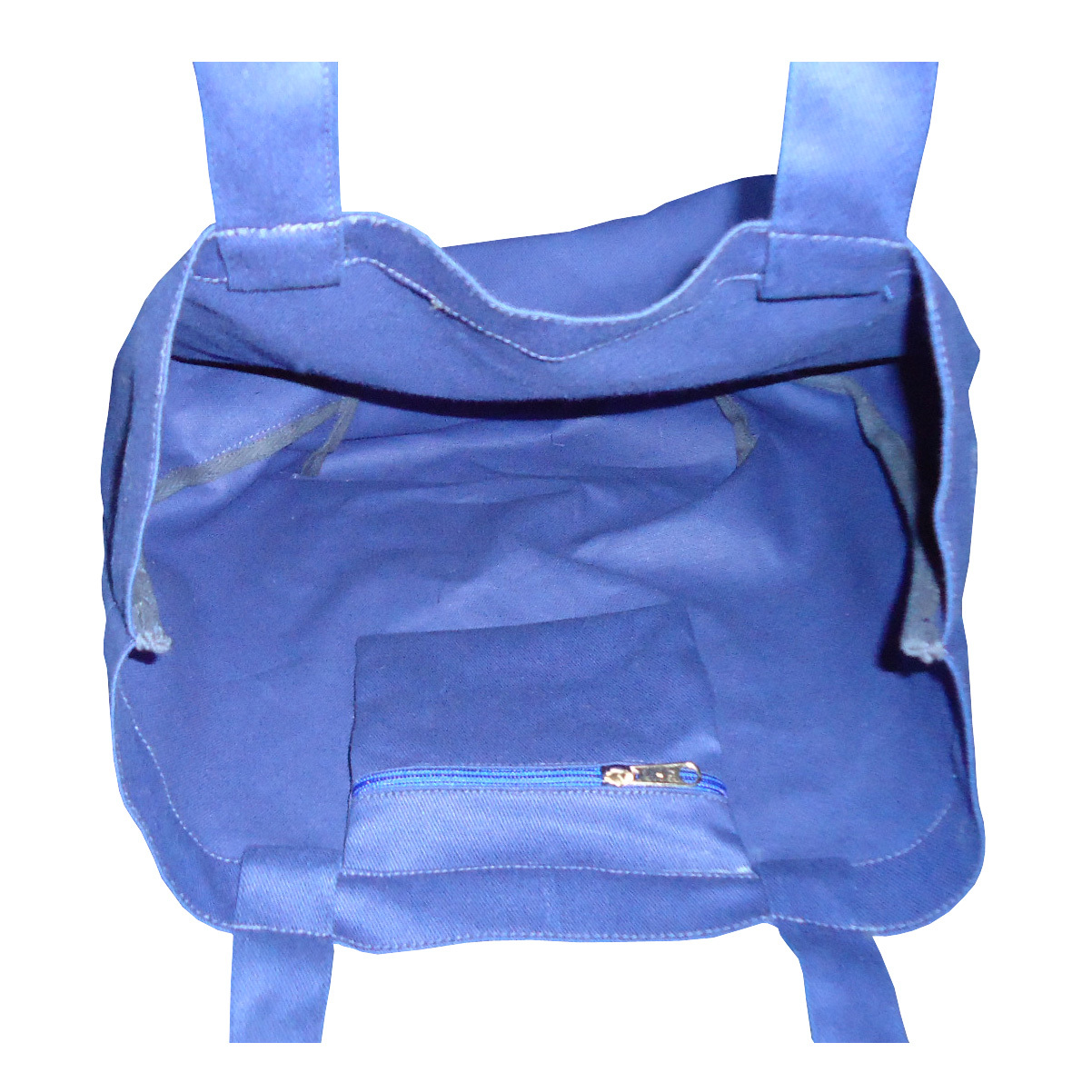 Dyed Canvas Tote Bag - 12 Oz, 35x46.5x20 Cm, Customized Design With Hanging Zip Pocket, Eco-friendly, Reusable