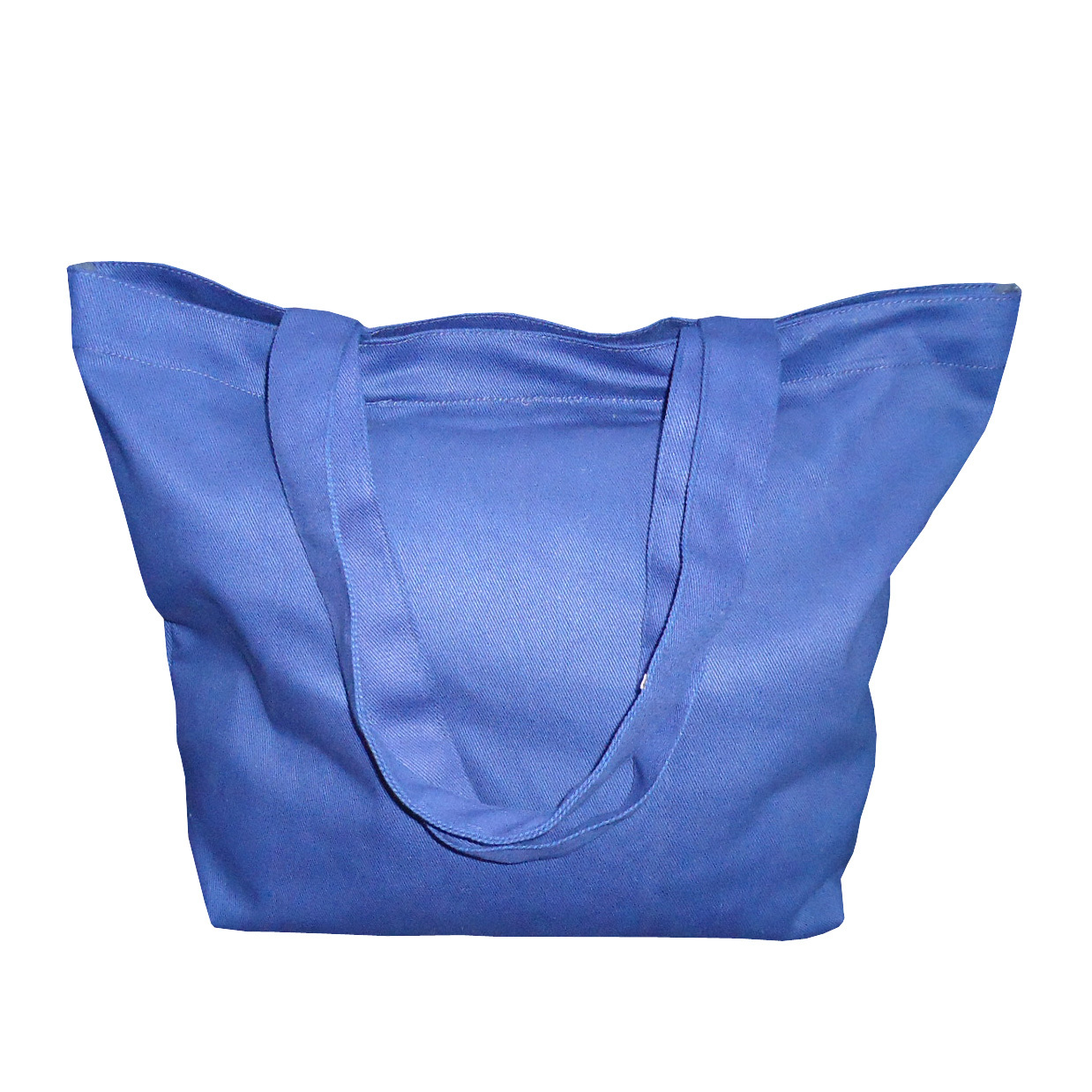 Dyed Canvas Tote Bag - 12 Oz, 35x46.5x20 Cm, Customized Design With Hanging Zip Pocket, Eco-friendly, Reusable