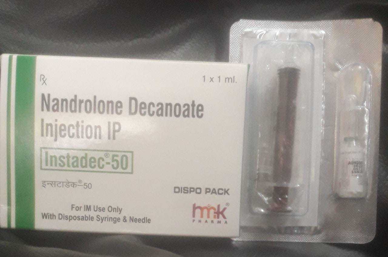 Instadec - Nandrolone Decanoate Injection Ip 50 Mg | Strengthens Bones, Recommended For Orthopedic Use, Suitable For Adults, 100 Pieces