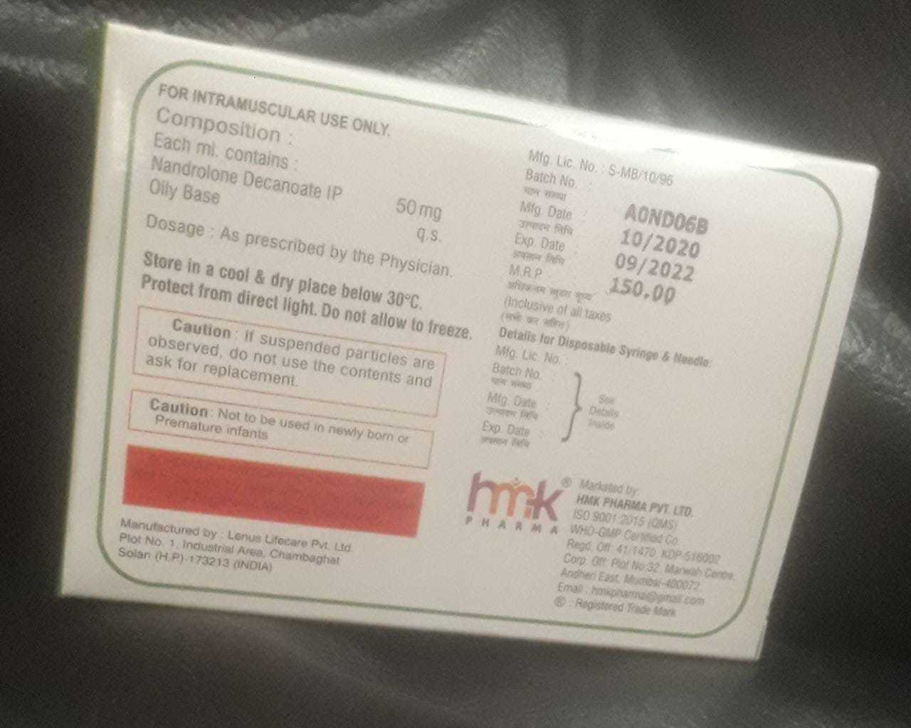 Instadec - Nandrolone Decanoate Injection Ip 50 Mg | Strengthens Bones, Recommended For Orthopedic Use, Suitable For Adults, 100 Pieces