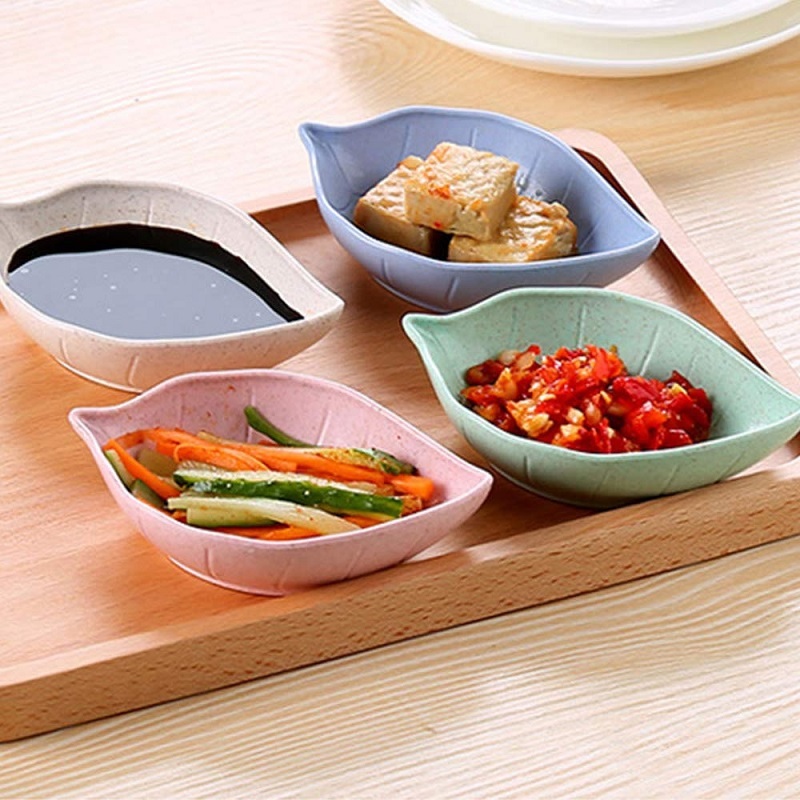 Leaf Shape Chutney Plate Pack Of 4