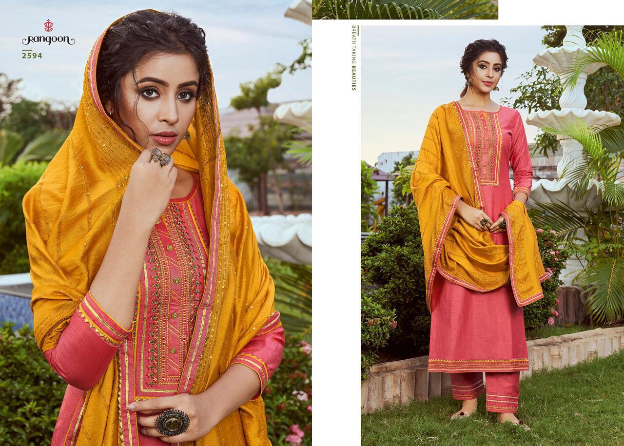 Washable Rangoli Designer Suits Catalogue Set