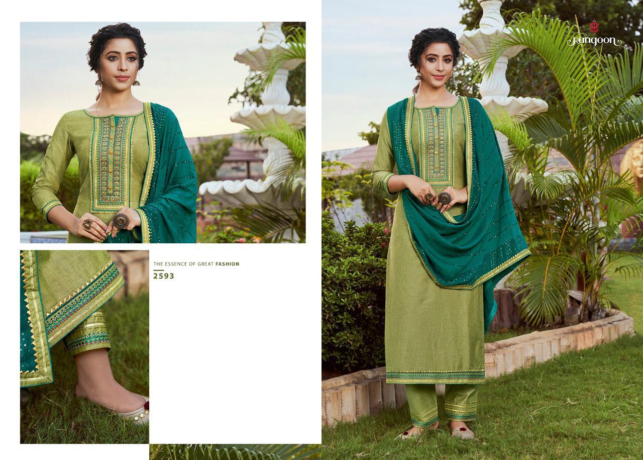 Washable Rangoli Designer Suits Catalogue Set