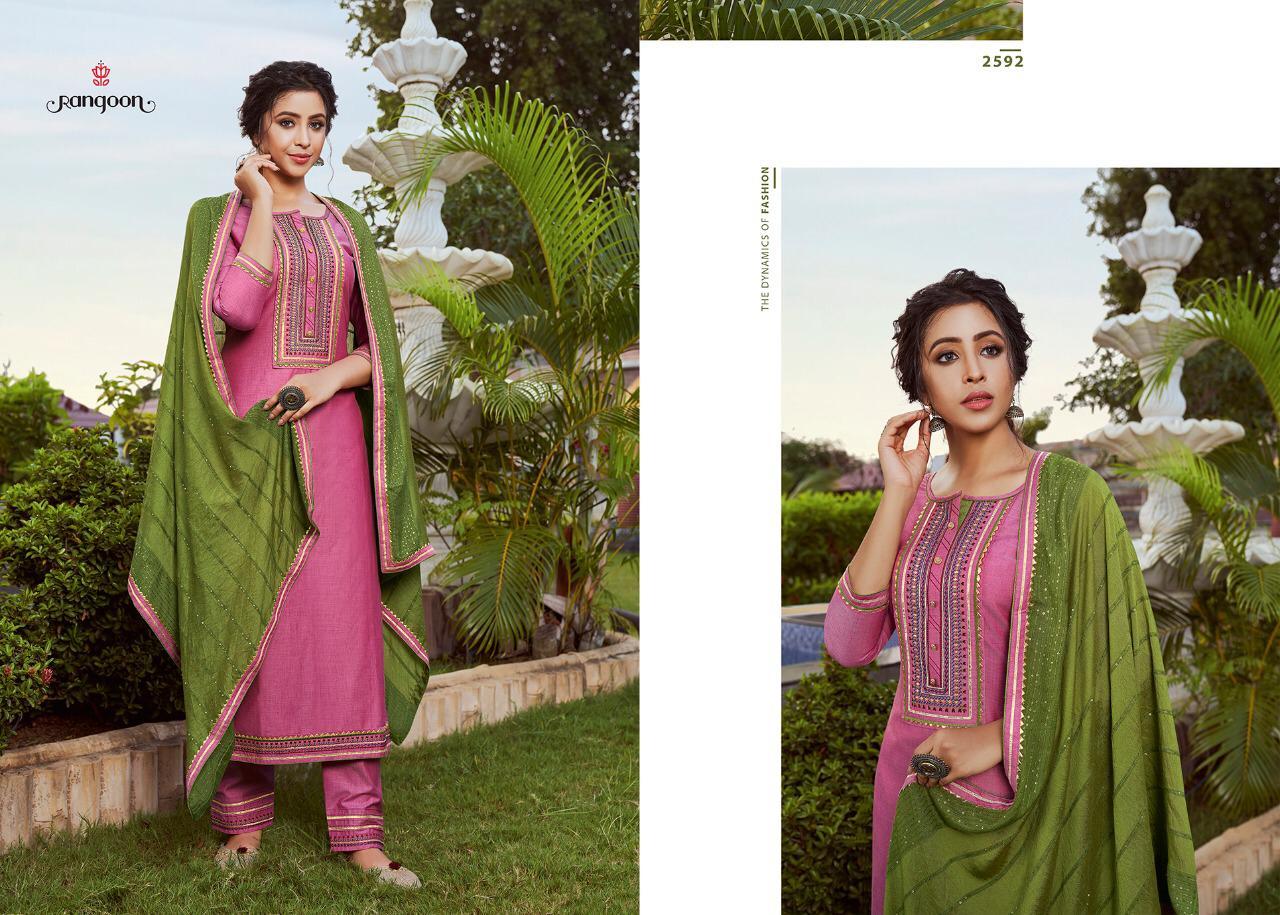 Washable Rangoli Designer Suits Catalogue Set