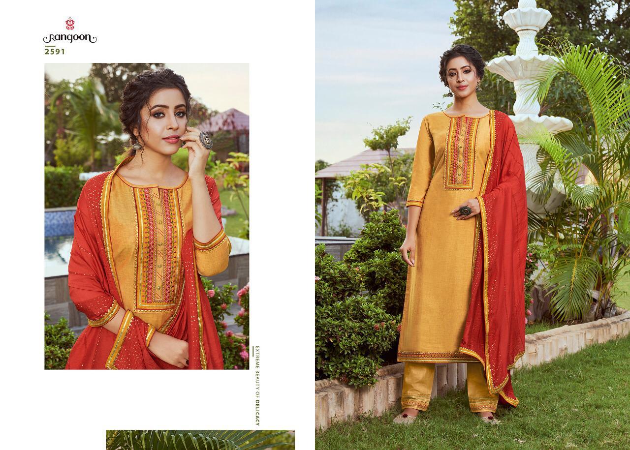 Washable Rangoli Designer Suits Catalogue Set