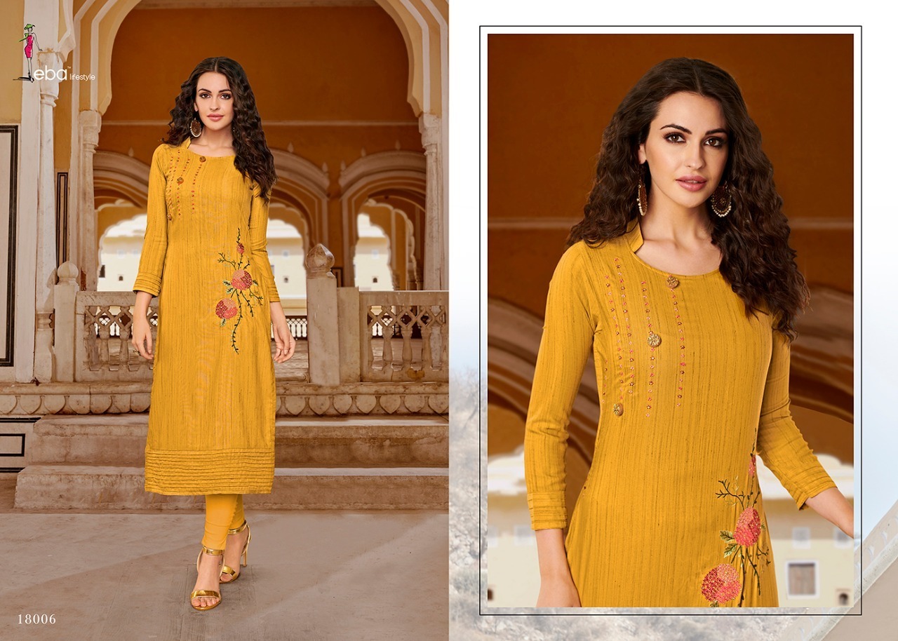 Sofiya Vol-1 Cotton Embroidery Work Kurti Set - Color: As Per Catalog