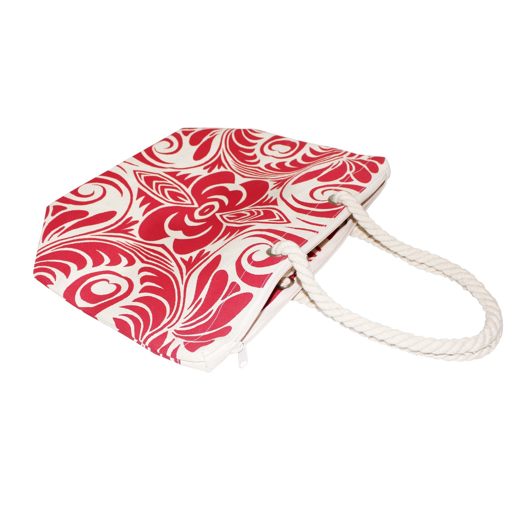 Twisted Rope Handle 12 Oz Natural Canvas Tote Bag Capacity: 10 Kgs Kg/day