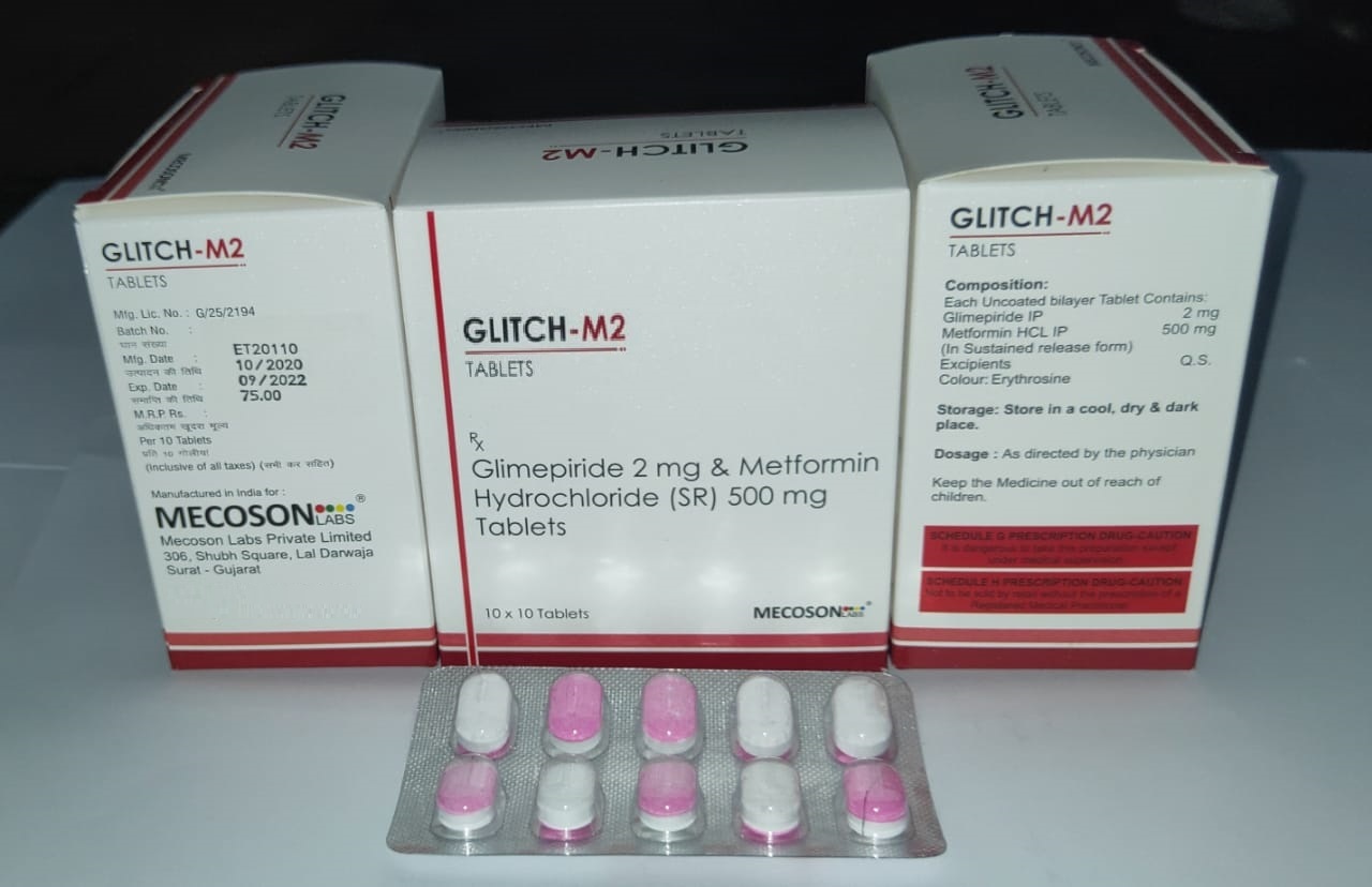 Glimepride 2 Metformin 500 Sr