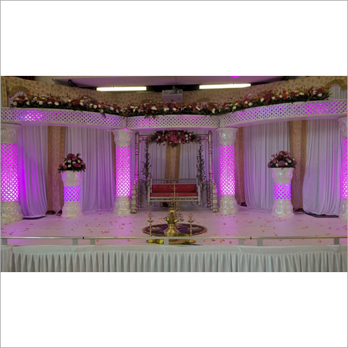 फाइबर वेडिंग स्टेज सेटअप