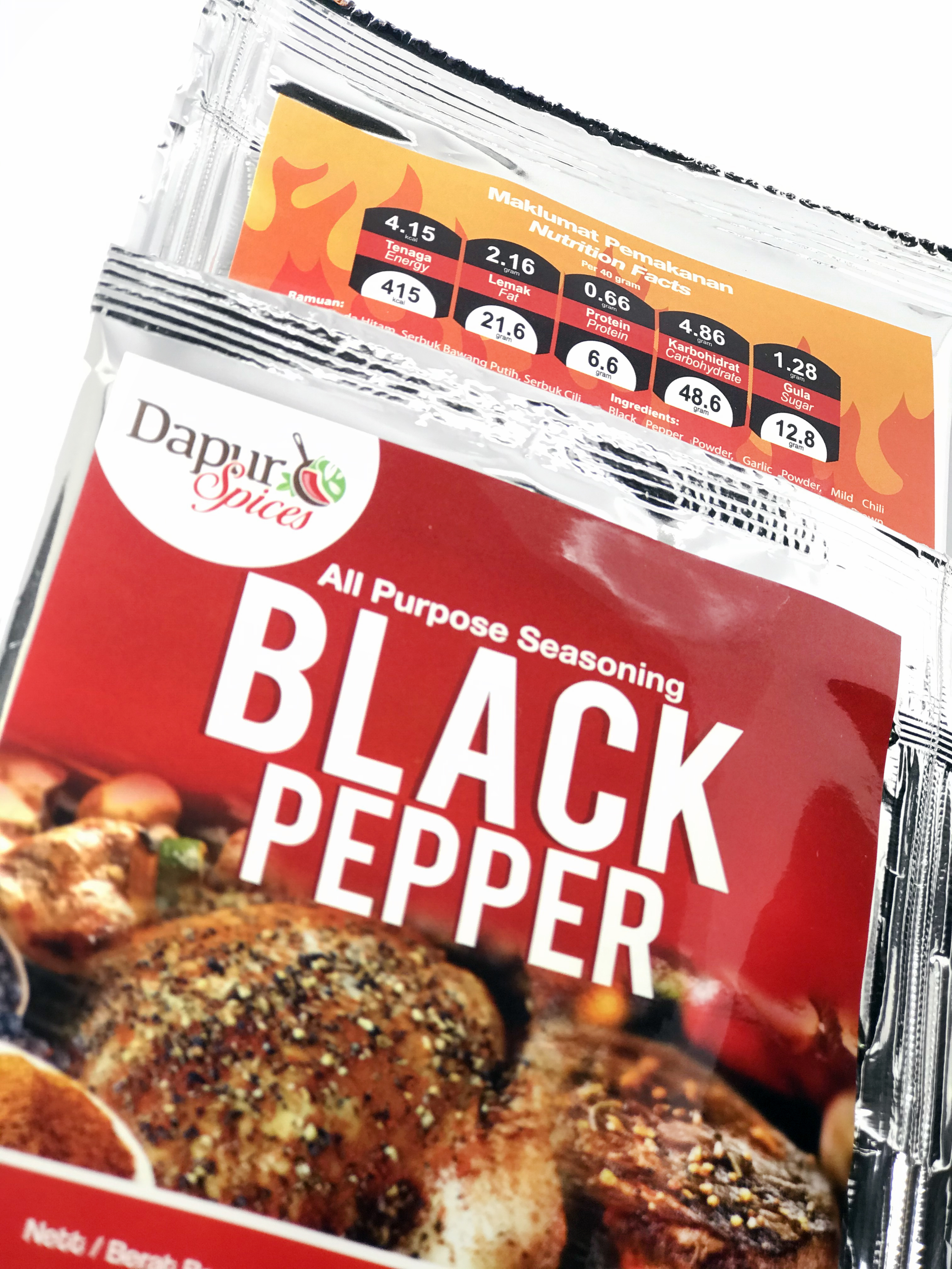 Powder Black Pepper Seasoning Rub