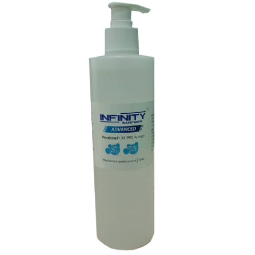 लिक्विड इन्फिनिटी 70% अल्कोहोल सैनिटाइज़र, 500Ml