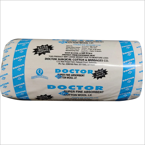 400 gm Doctor Super Fine Absorbent Cotton Wool - 100% Cotton, Disposable White | Medical Grade Quality Ideal for Various Applications