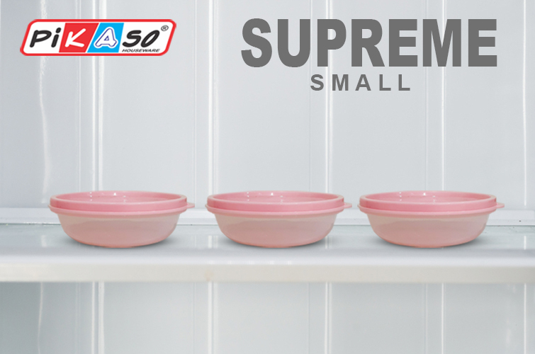 Supreme Big Container - Polypropylene, 125x125x50mm, Transparent | Food Storage, Nontoxic, Heat Resistant, Sanitary, Round Design