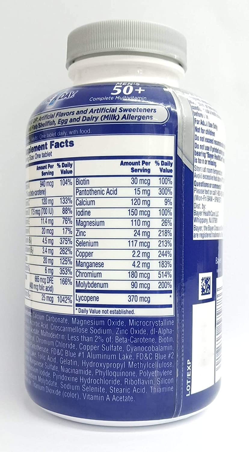 One A Day Mens Health Formula Multivitamin Multimineral 60 Tabs Efficacy: Promote Healthy & Growth