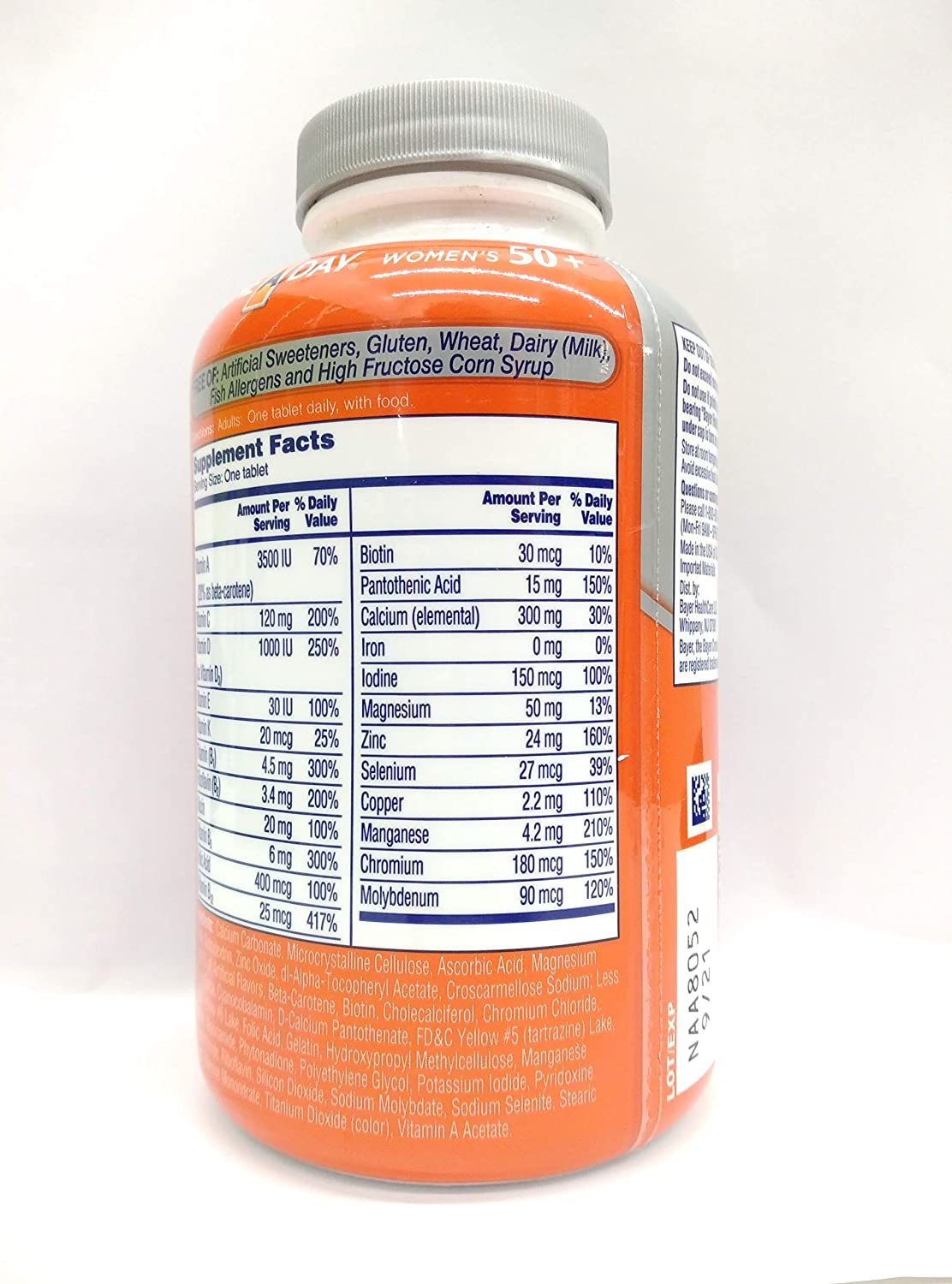 One A Day Womens Formula Multivitamin Multimineral 100 Tablets Efficacy: Promote Healthy & Growth