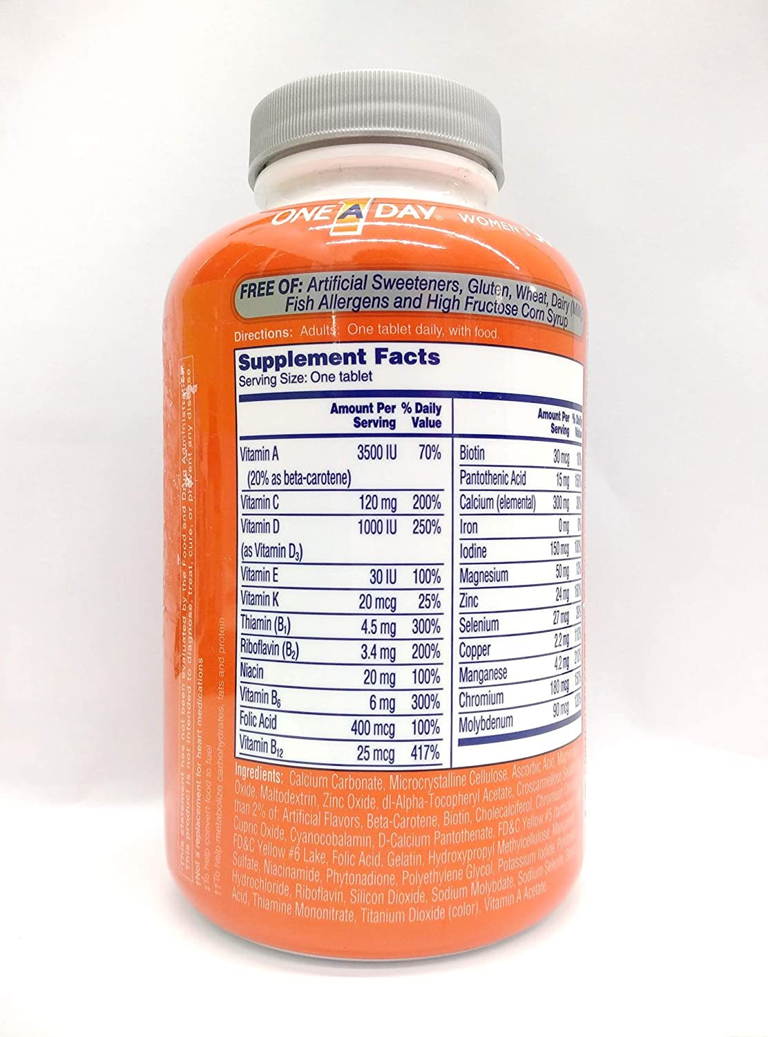 One A Day Womens Formula Multivitamin Multimineral 100 Tablets Efficacy: Promote Healthy & Growth