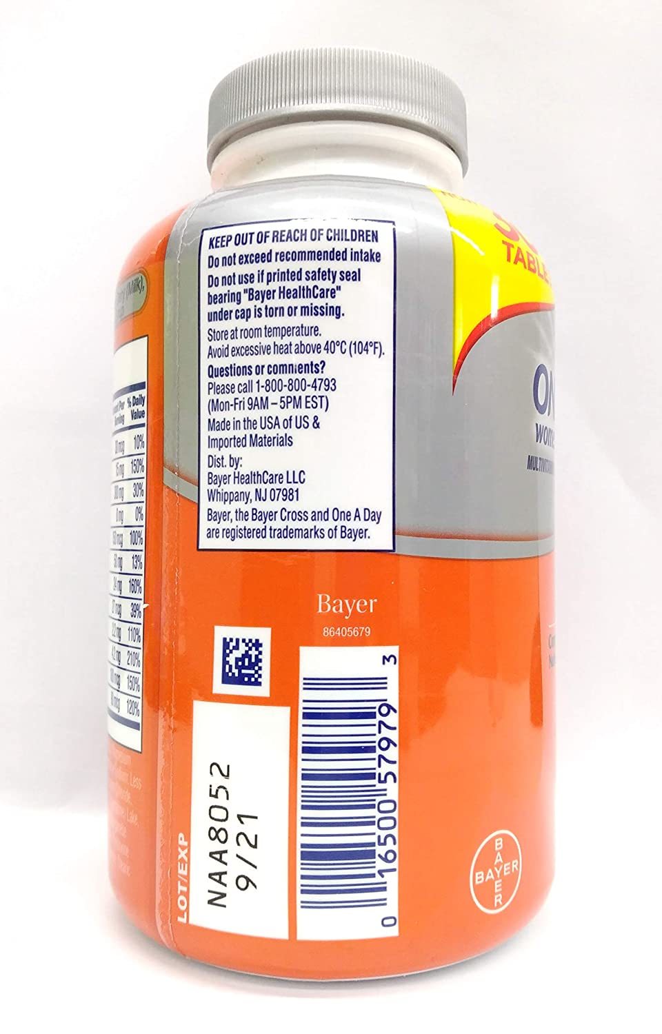 One A Day Womens Formula Multivitamin Multimineral 100 Tablets Efficacy: Promote Healthy & Growth