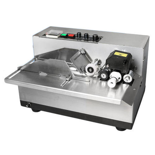 Dry Ink Batch Coder Machine - New ABS Plastic Design | Industrial Quality, Efficient Coding Prints
