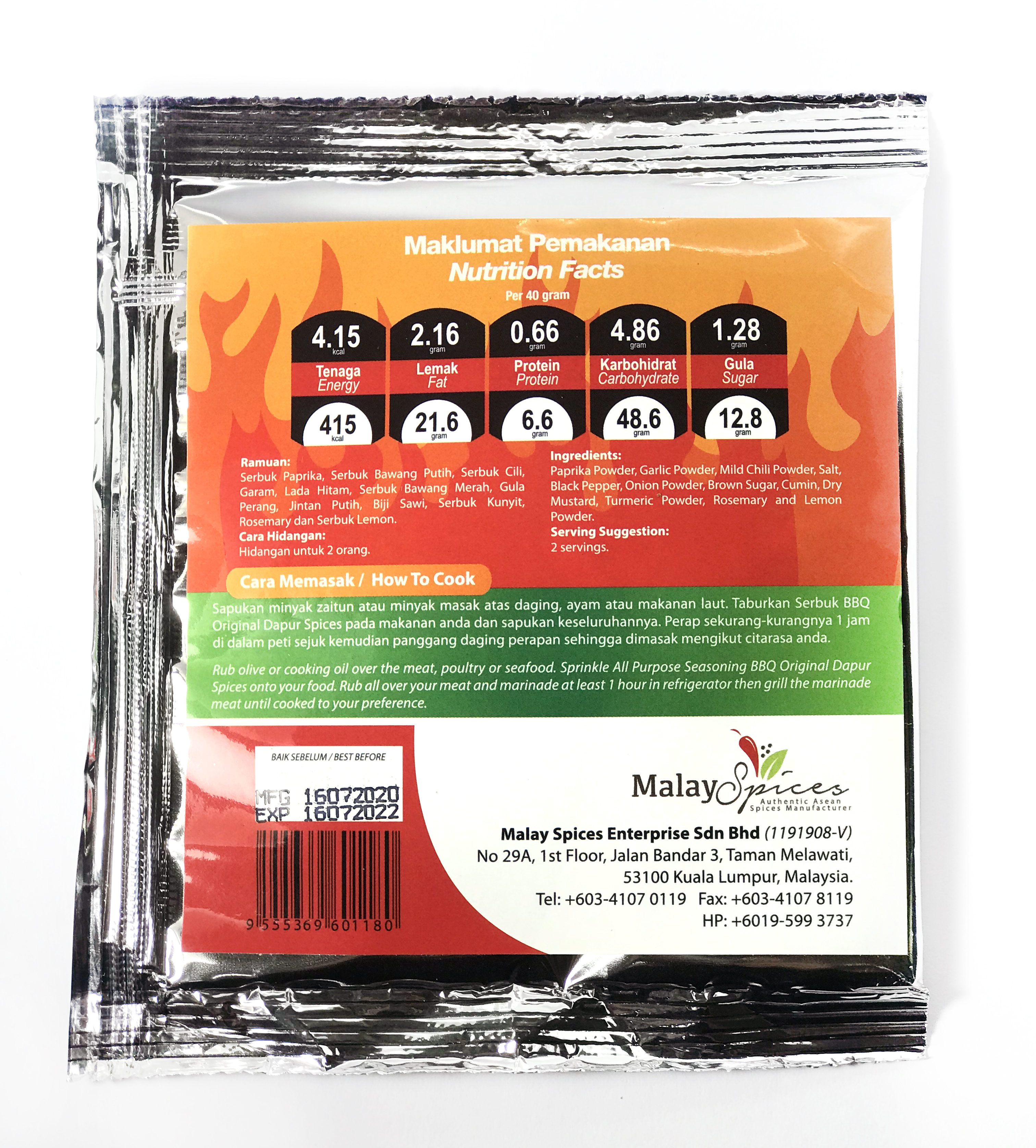 Powder Black Pepper Seasoning Rub