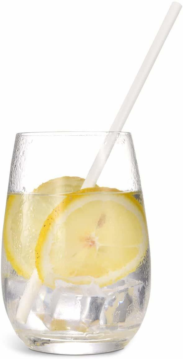 Fda Approved Paper Straw - Individually Wrapped Dye Free, Size 6mm X 200mm