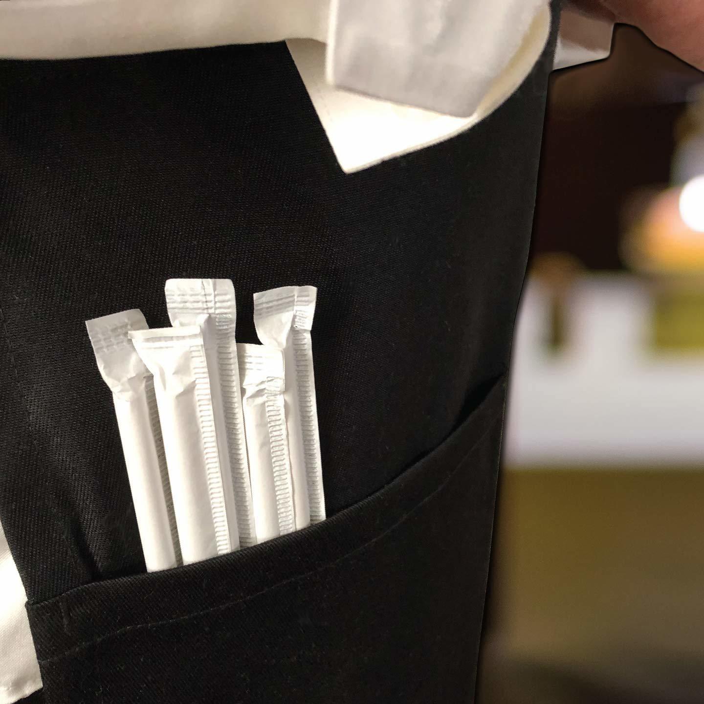 Fda Approved Paper Straw - Individually Wrapped Dye Free, Size 6mm X 200mm