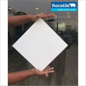 Weathering Roof Tiles - Natural Mineral, 250mm X 250mm, White, 15mm Thickness, 2kg Weight | Application: Roof Tiles, Surface Treatment: Full Body Tiles, Usage: Exterior Tiles