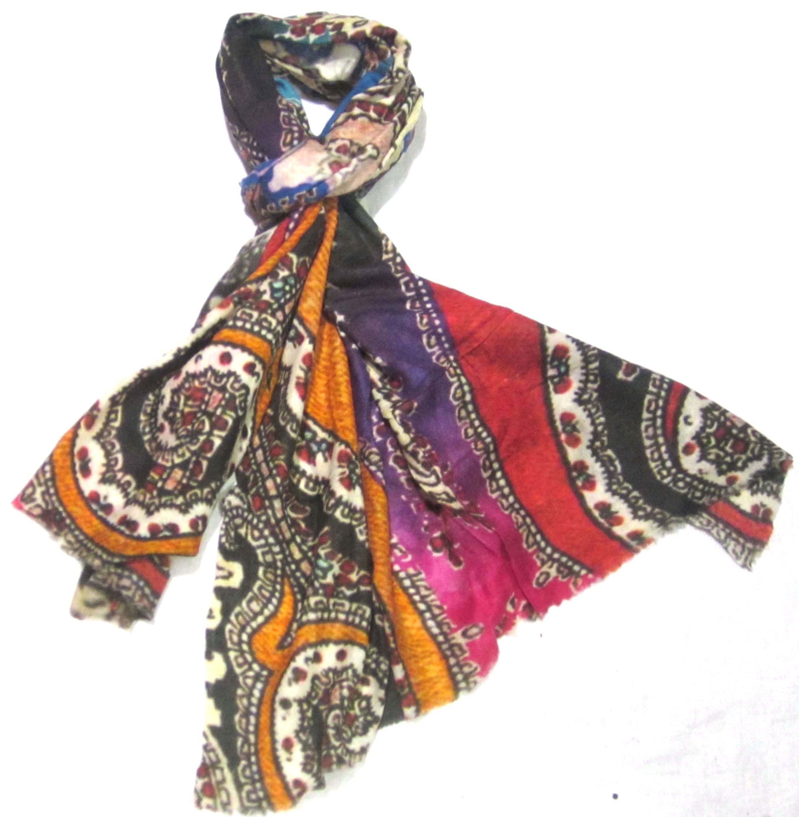 Wool Digital Printed Shawl - 70x180 Cm, Customizable Size And Color Options, Printed Pattern, Machine Knitted, Ideal For Daily Use In Summer And Winter
