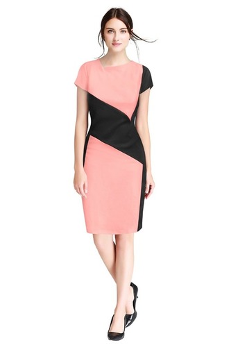 Ladies One Piece Dress, Body Corn Dress - Polyester, 33 Inch Length, Many Colors | Short Sleeves, Western Style, Plain Pattern, All Season