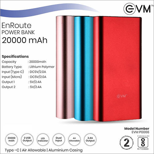 EVM Enroute 20000mAh Power Bank