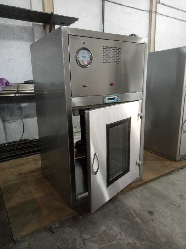 Dynamic Pass Box - Stainless Steel, 610x610x610 Mm | Features Uv Light, Hepa And Pre-filter, Electro Magnetic Interlocking System, Dual Glass Doors, Low Maintenance Design