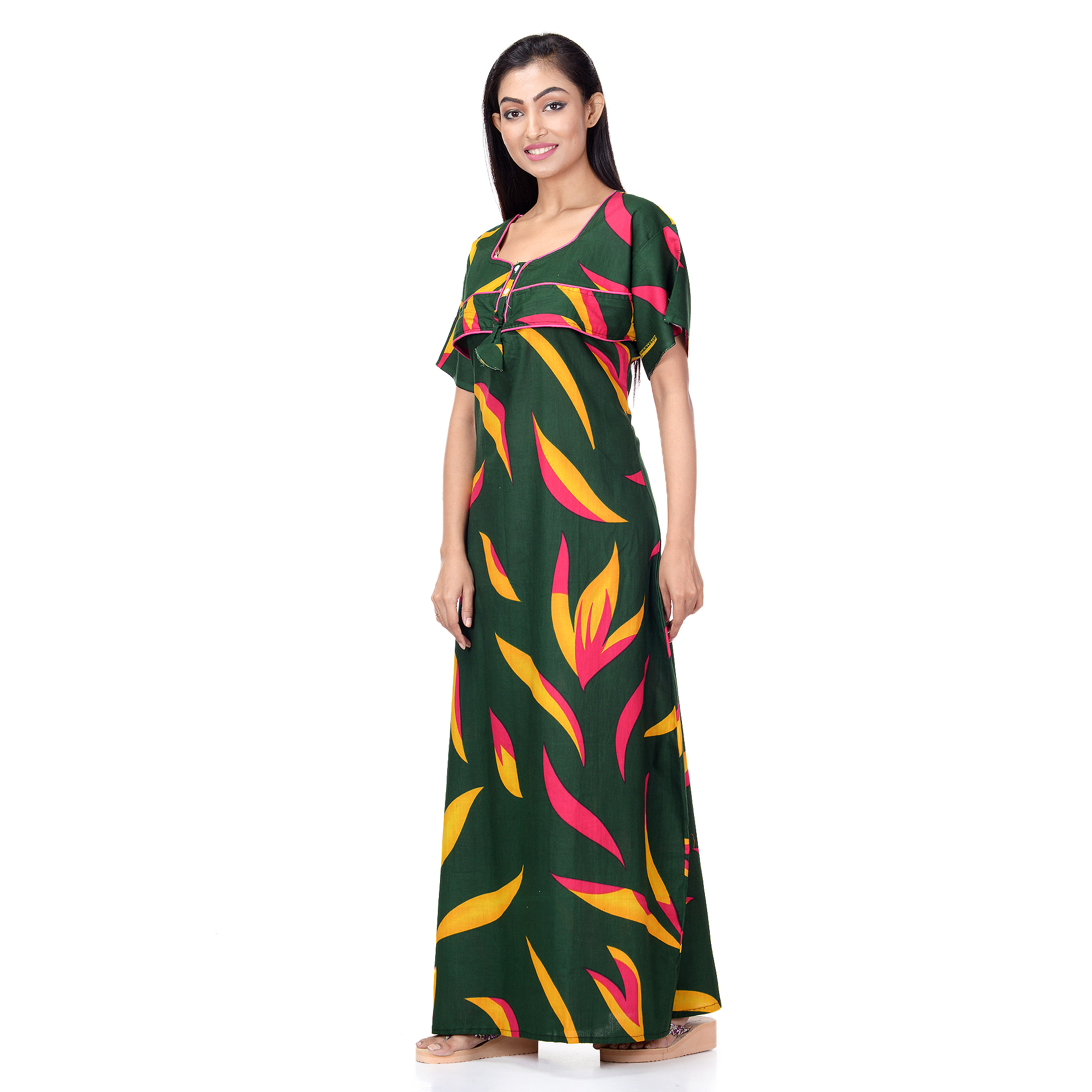 Assorted Colours And Print Cotton Nighty