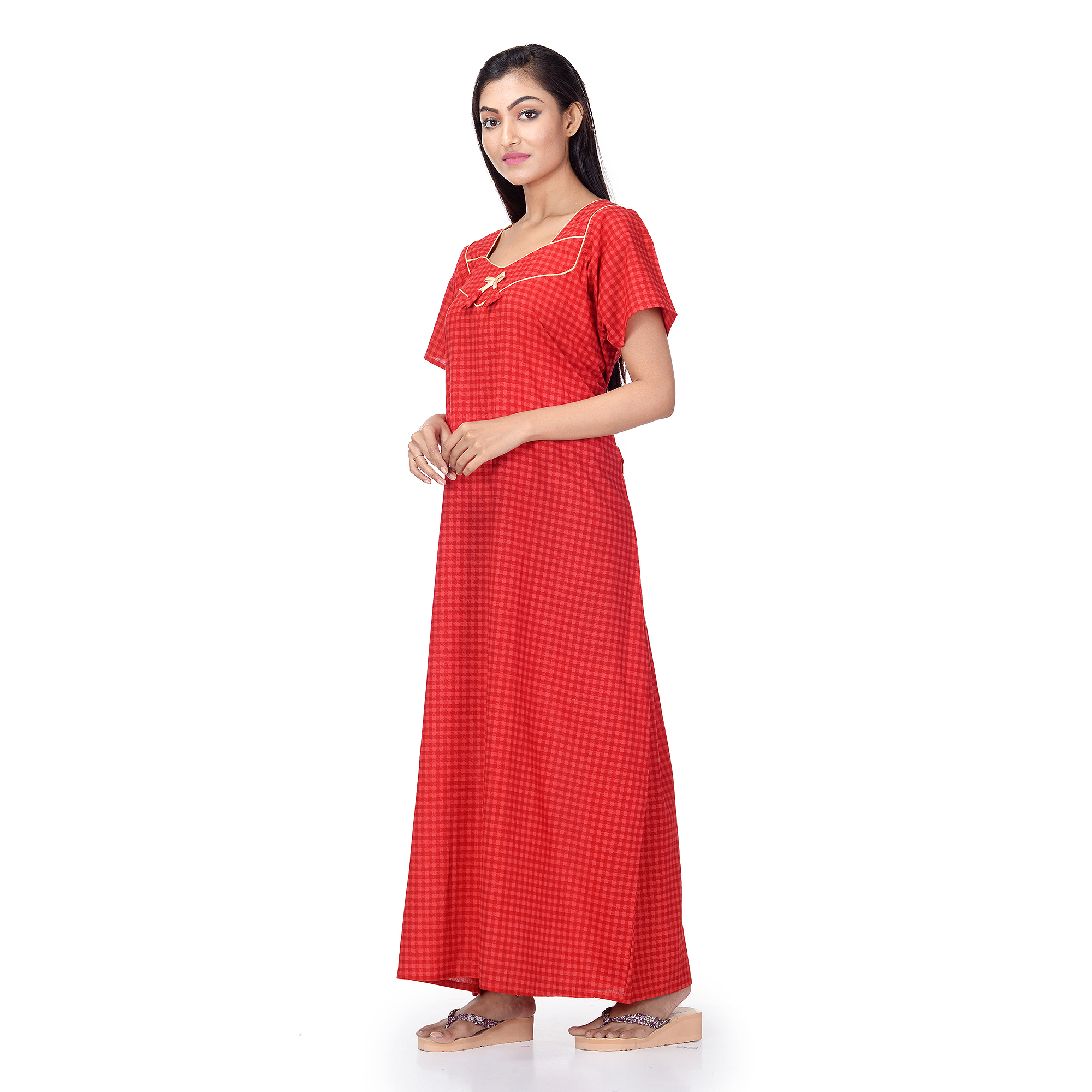 Assorted Colours And Print Cotton Nighty