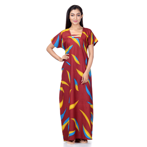 Assorted Colours And Print Cotton Nighty