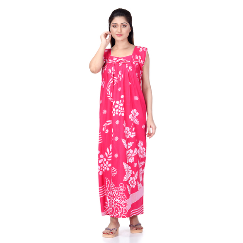 Assorted Colours And Print Cotton Nighty