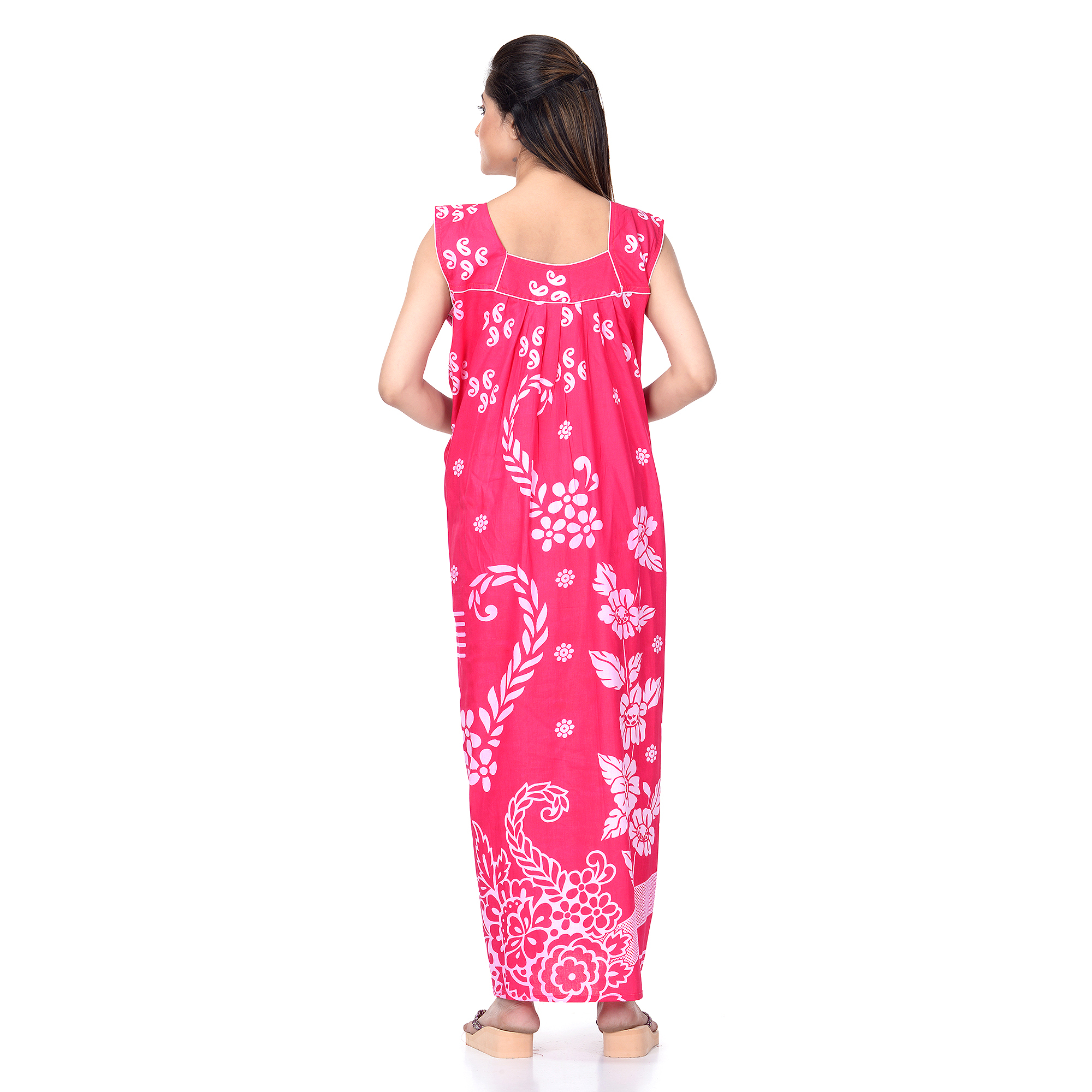Assorted Colours And Print Cotton Nighty