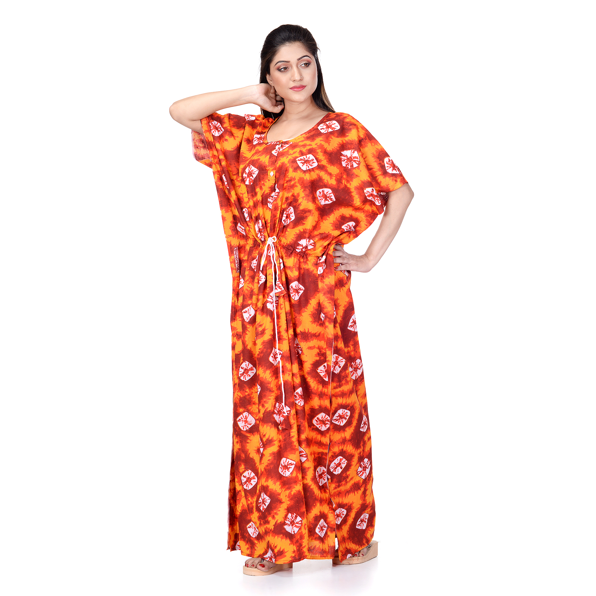 Assorted Colours And Print Kaftan Dress