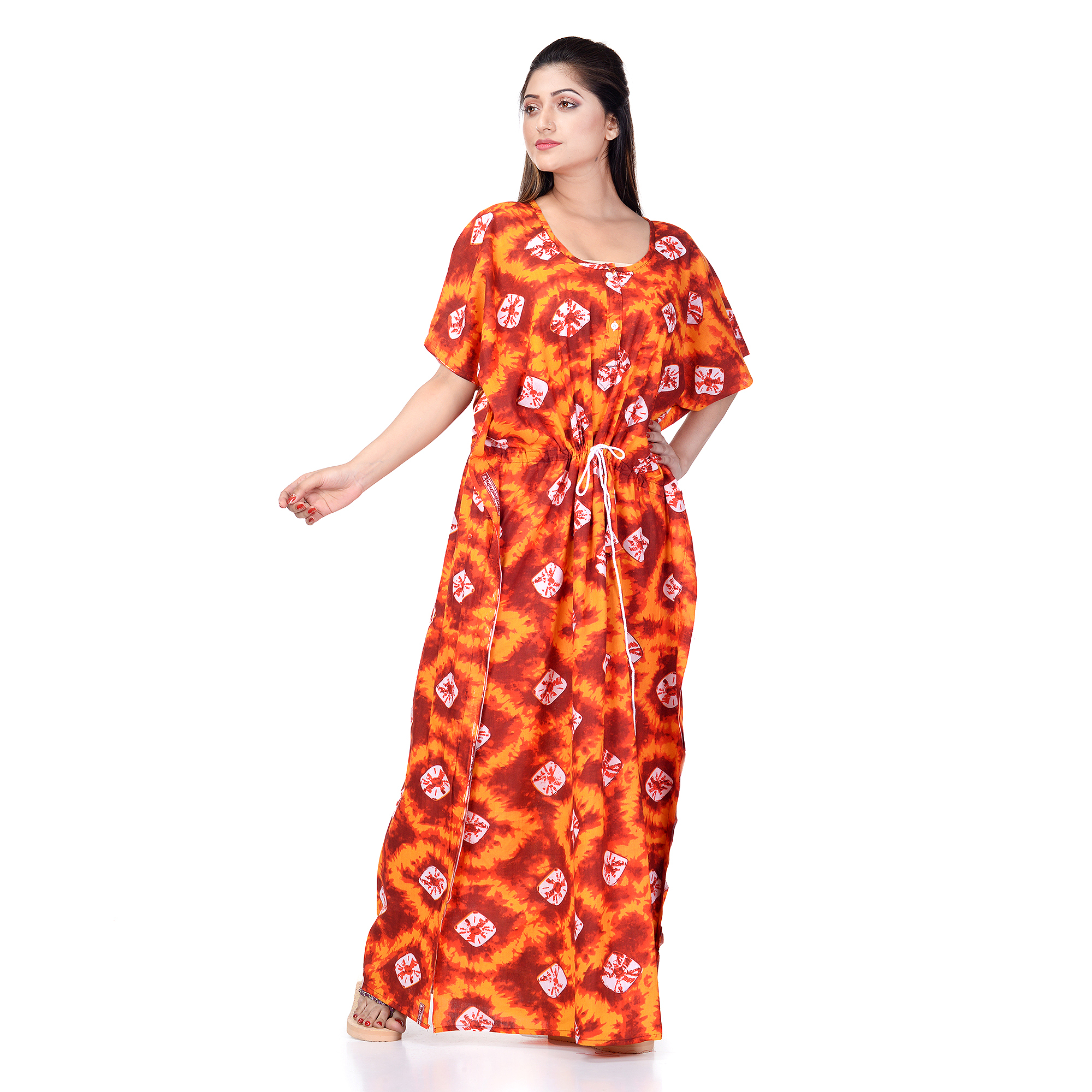 Assorted Colours And Print Kaftan Dress