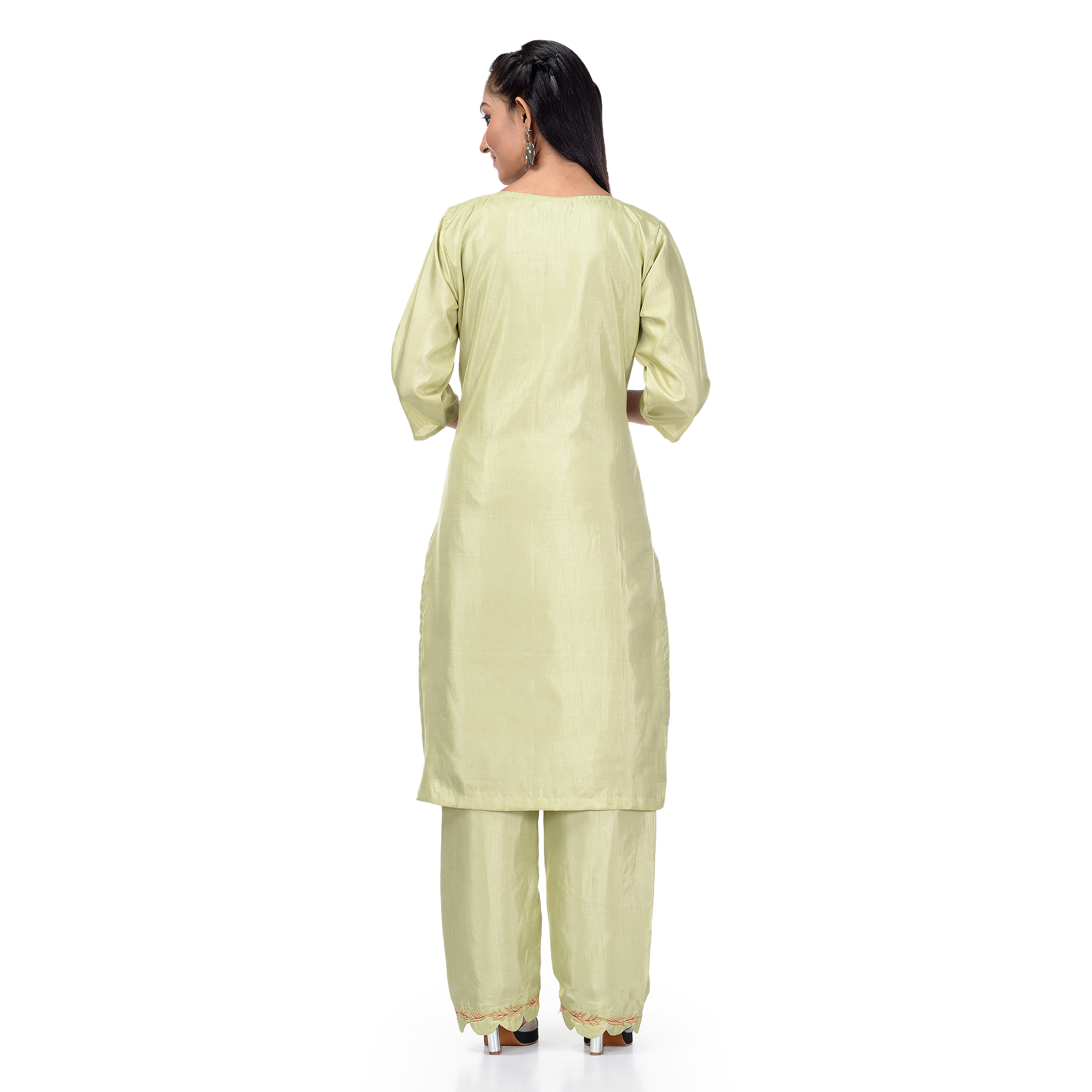 Olive Green Kurti Set