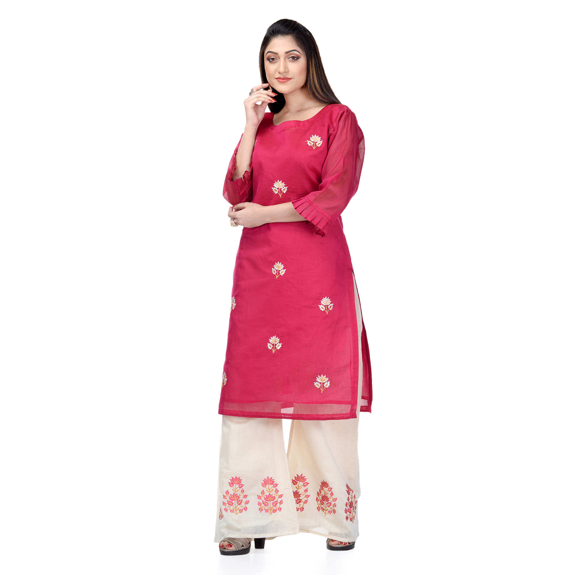 Pink Kurti Set