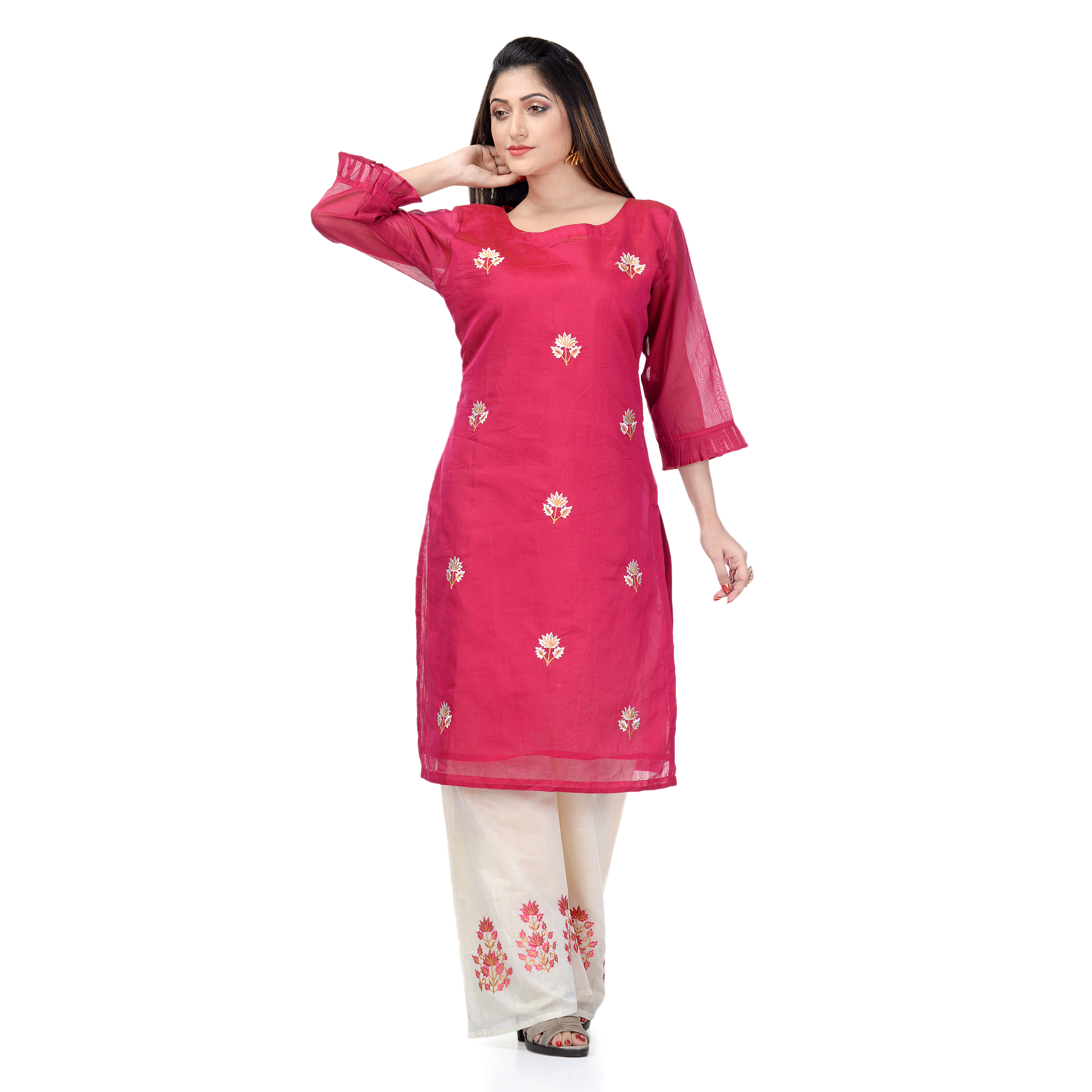 Pink Kurti Set