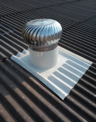 Turbo Air Ventilator - Stainless Steel, 450x150x330 Mm, Silver Color | Automatic, 95% Purifying Efficiency, Low Noise Below 18 Dba