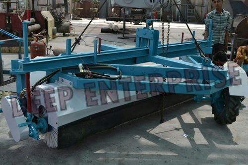 Road Sweeper (Broomer) - Steel, 1500x1000x800 Mm, Teal | 5 Hp Engine, 1.2 M Broom Width, Durable Design, Easy Operation, Efficient Cleaning