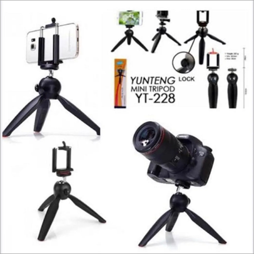YT-228 Yunteng Lock Mini Tripod Stand - Plastic Material, Multiple Sizes Available | Durable Mini Tripod for Photography Use