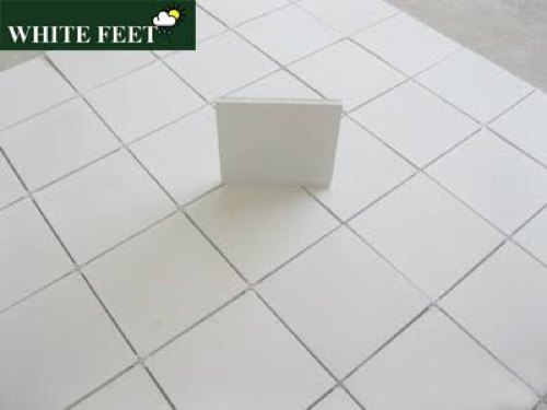Heat Resistant Tiles At Factory Price - Natural Minerals, 250mm X 250mm, White, 20mm Thick | Acid-resistant, Non-slip, Wear-resistant, Heat Insulation, Square Edge