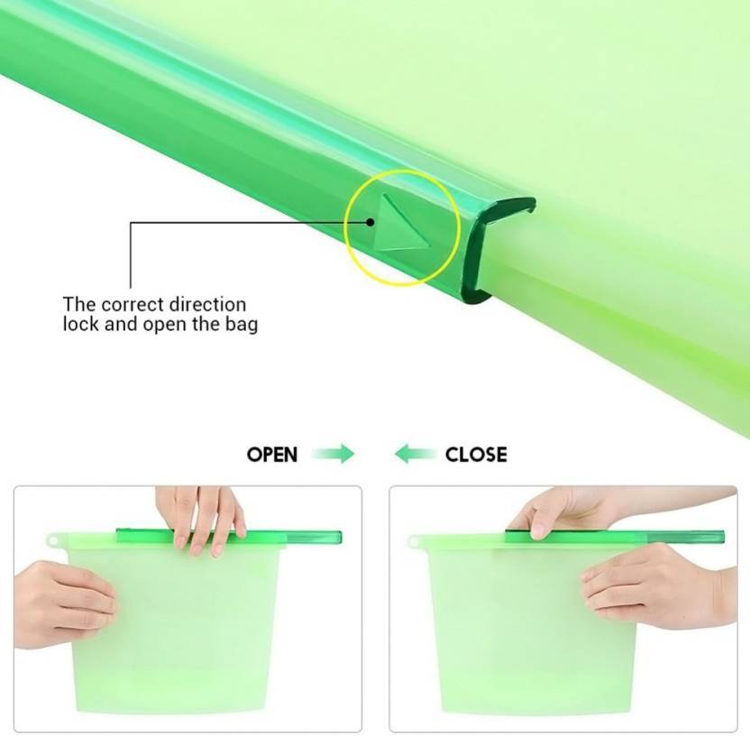 Silicone Airtight Food Storage Fridge Bag