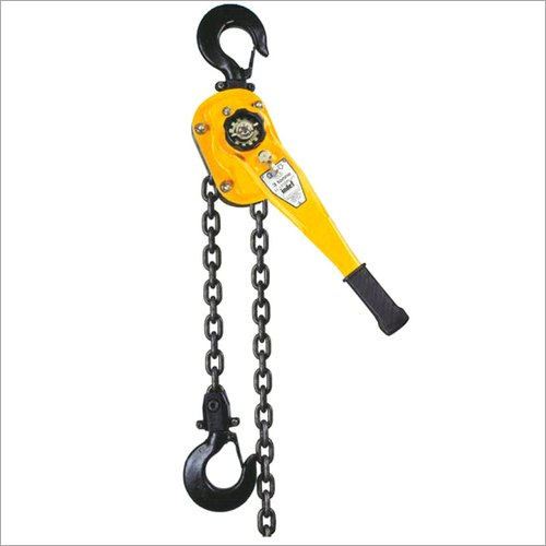 Ratchet Lever Hoist - Yellow and Orange , 2-4 m Size with Durable Material for Industrial Use