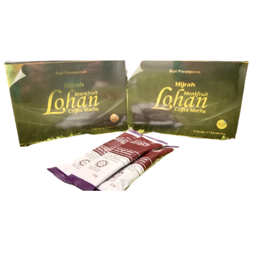 Monkfruit Lohan Coffe Mocha - 9 Sachets Of 22 Grams. Exotic And Refreshing