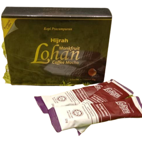 Monkfruit Lohan Coffe Mocha - 9 Sachets Of 22 Grams. Exotic And Refreshing